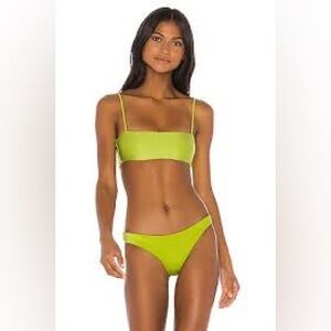 SAME Bandeau Lime Green Bikini Set